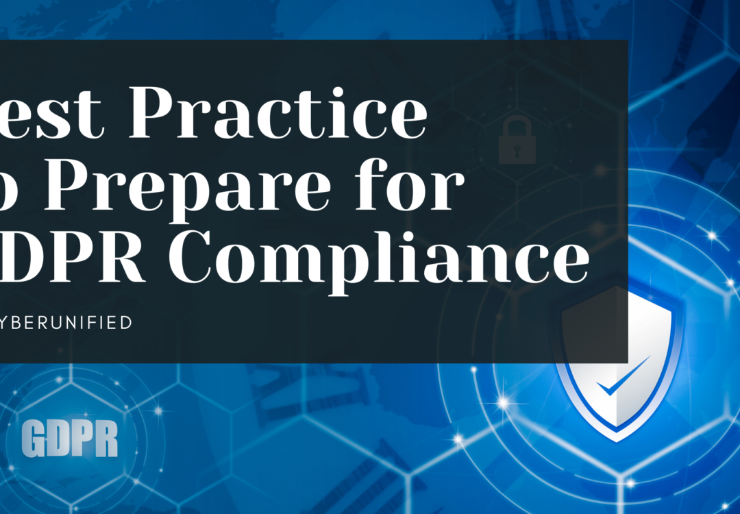 Best Practices to prepare for GDPR compliance